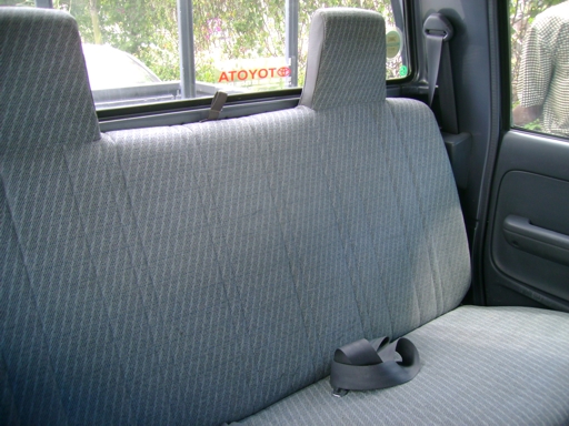 Rear interior